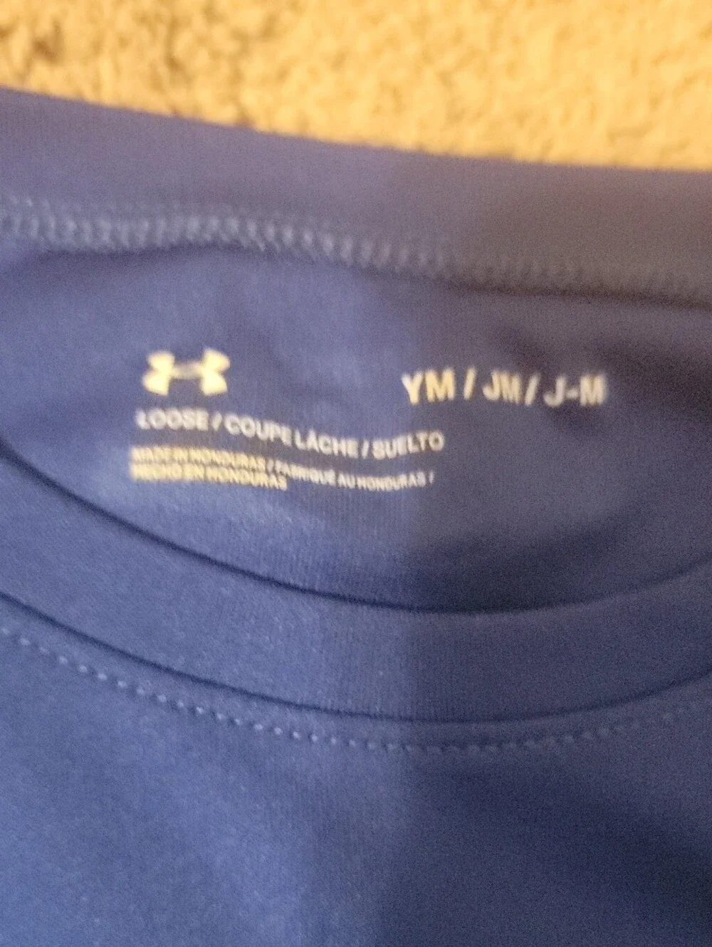 Under Armour Blue Short-Sleeve Logo Performance Tee